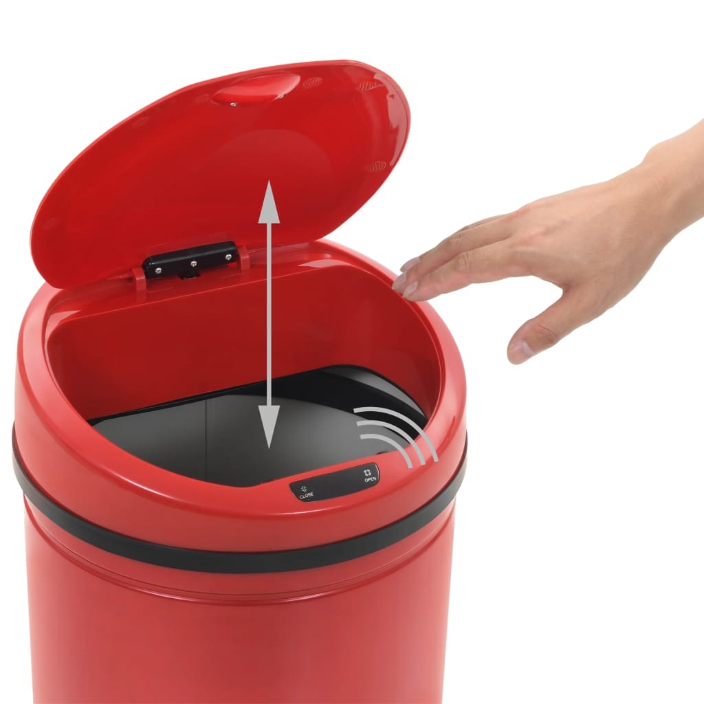 Sensor Dustbin 42 L Red